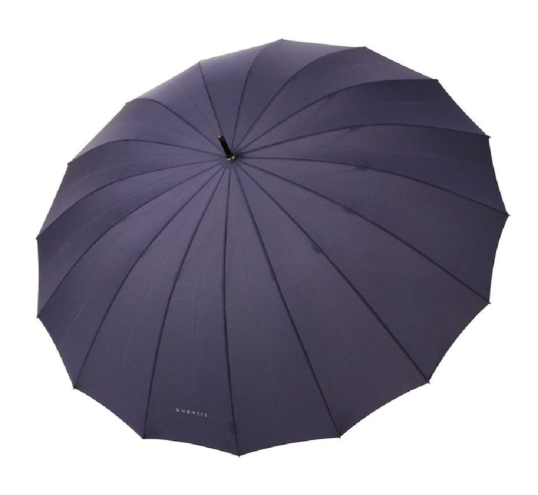 Bugatti Doorman Stick Umbrella with Wooden Handle Navy