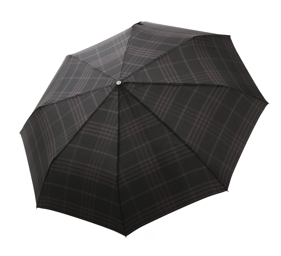 Bugatti Gran Turismo Automatic Umbrella Check Black