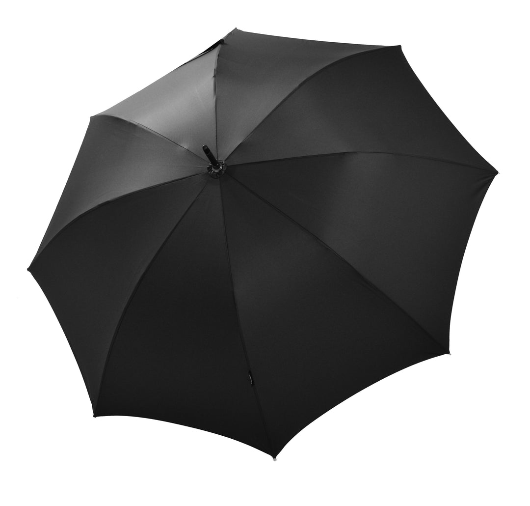 Bugatti Knight AC Automatic Stick Umbrella with Wooden Handle Black