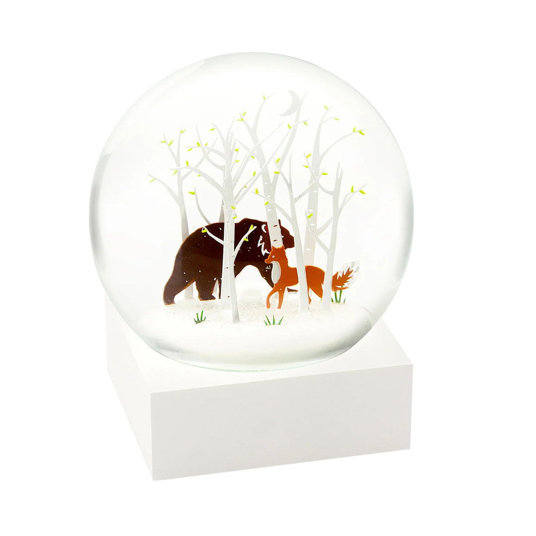 CoolSnowGlobes Fox and Bear Snow Globe