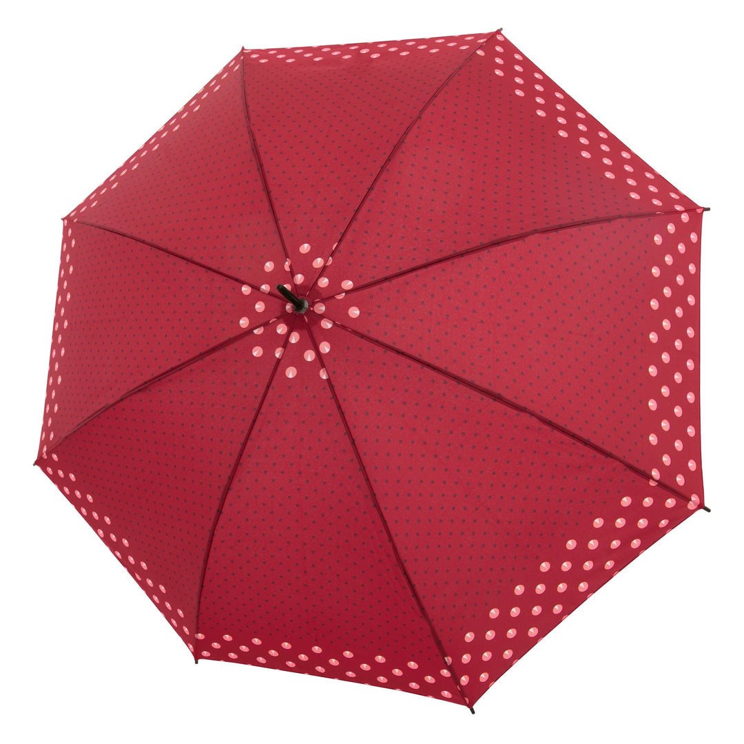 Doppler Derby Hit Long Automatic Stick Umbrella Twinkle Red