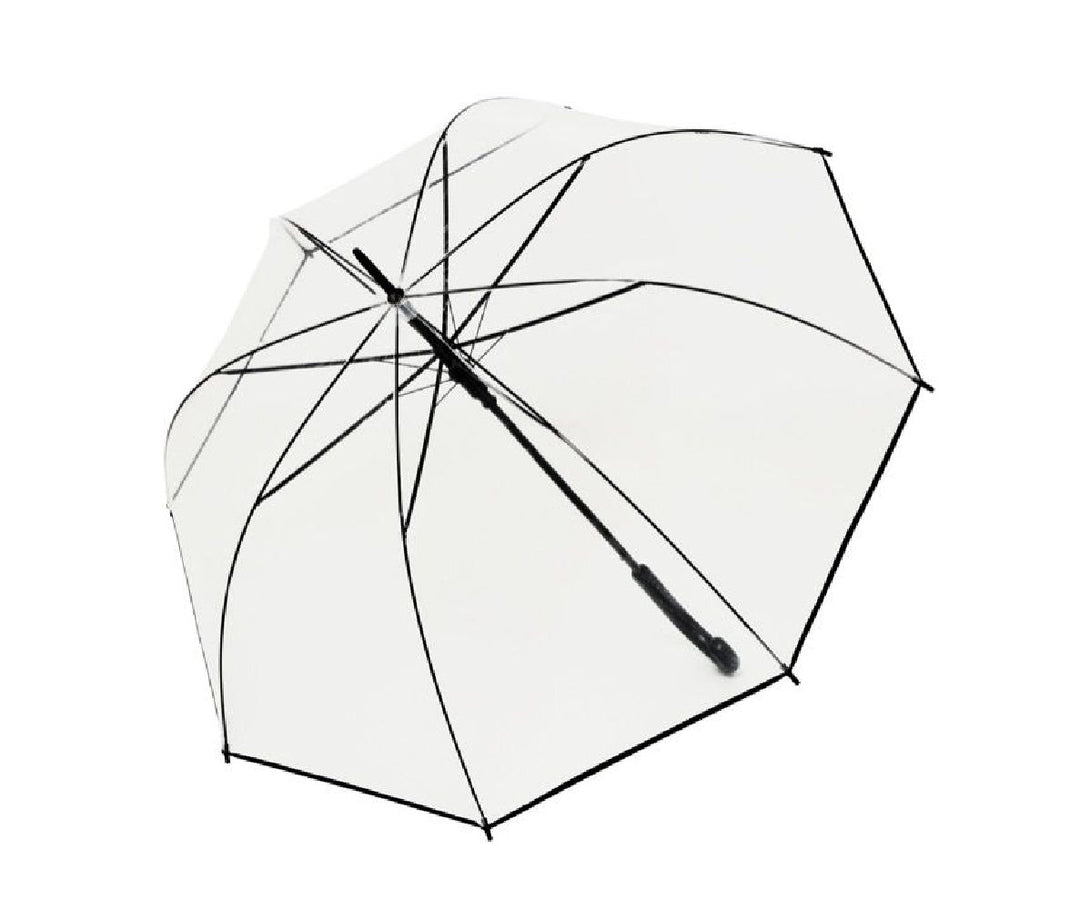 Doppler Derby Hit Long Automatic Stick Umbrella - Transparent