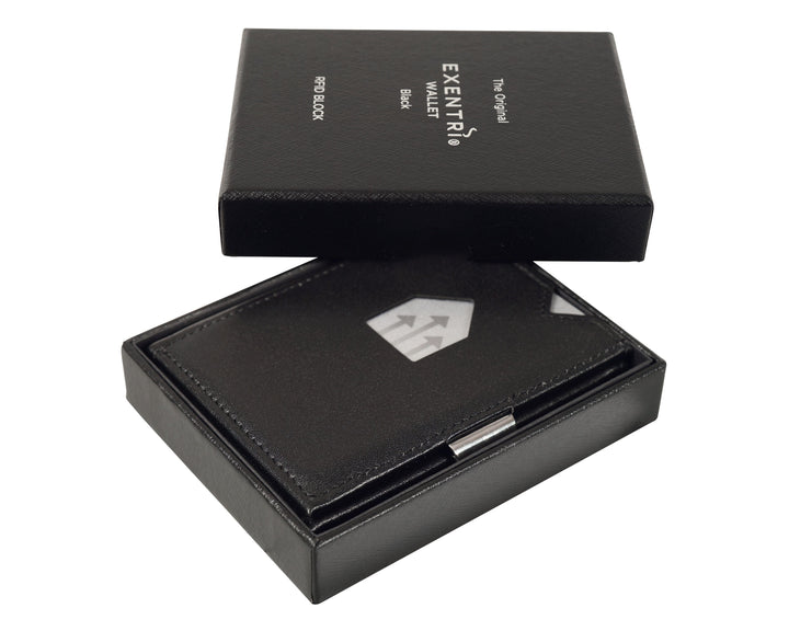 Exentri Tri-Fold Wallet - Black