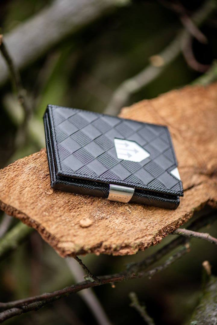 Exentri Tri-Fold Wallet - Chess Black