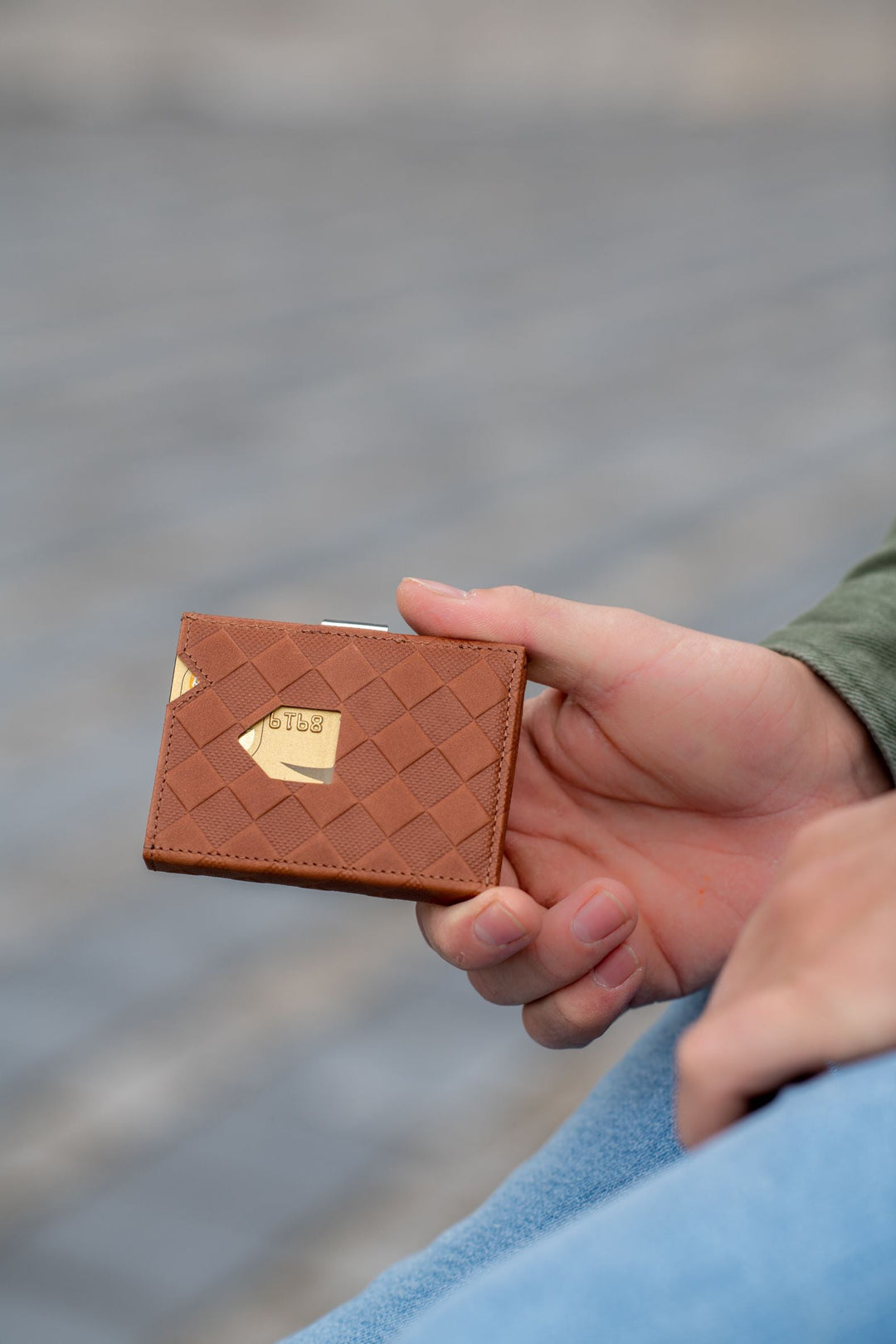 Exentri Tri-Fold Wallet - Chess Sand