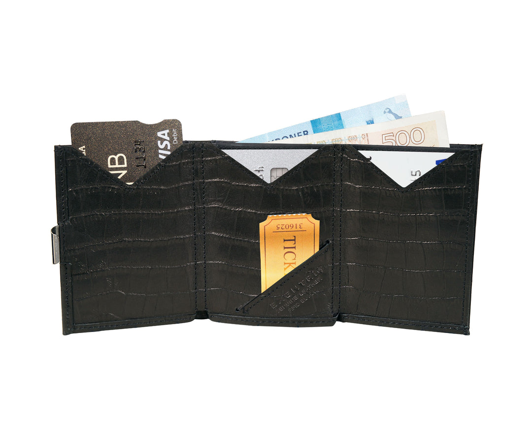 Exentri Tri-Fold Wallet - Caiman Black