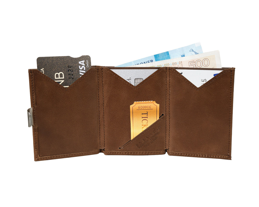 Exentri Tri-Fold Multiwallet - Hazelnut