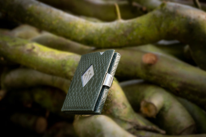 Exentri Tri-Fold Wallet - Green Cobra