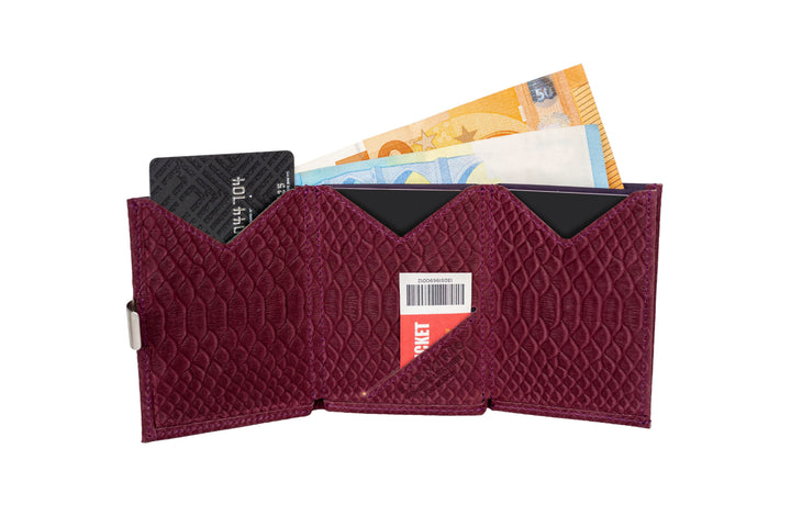 Exentri Tri-Fold Wallet - Purple Cobra