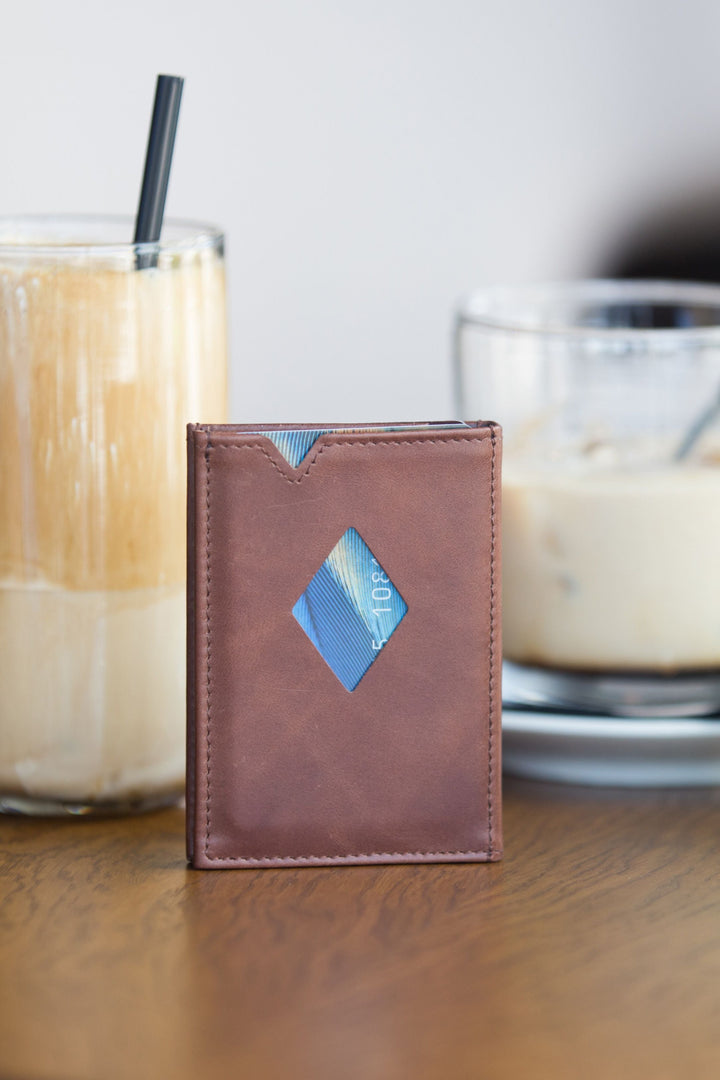 Exentri Bi-Fold Miniwallet - Hazelnut Brown