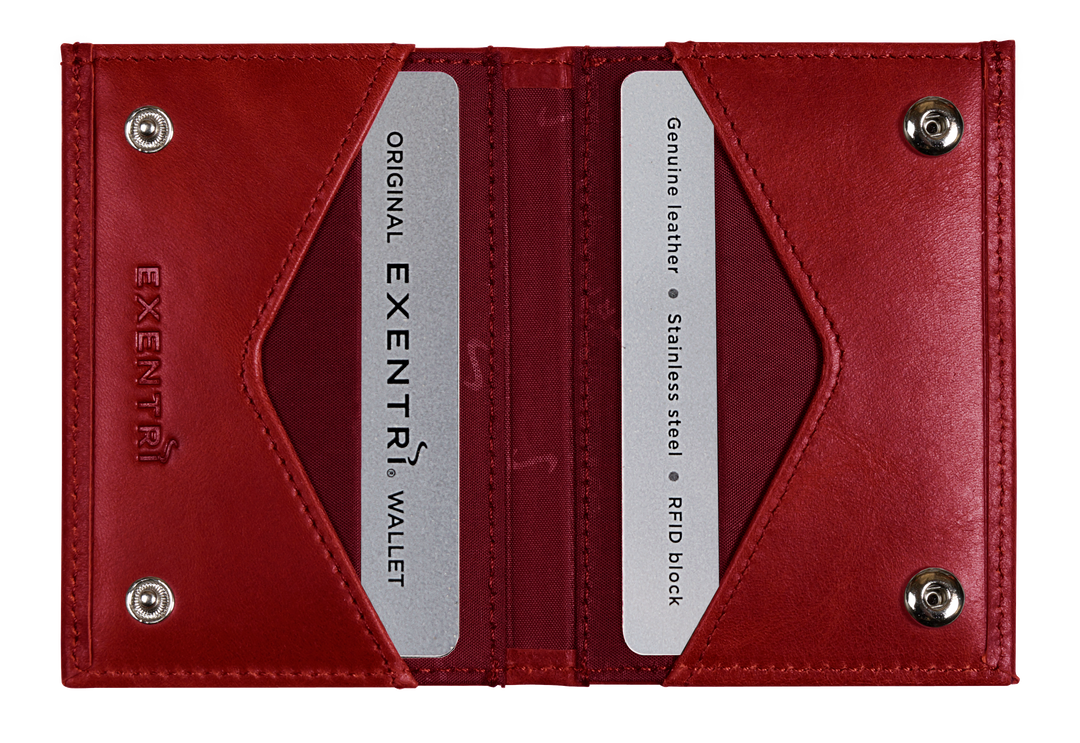 Exentri Bi-Fold Miniwallet - Rich Red