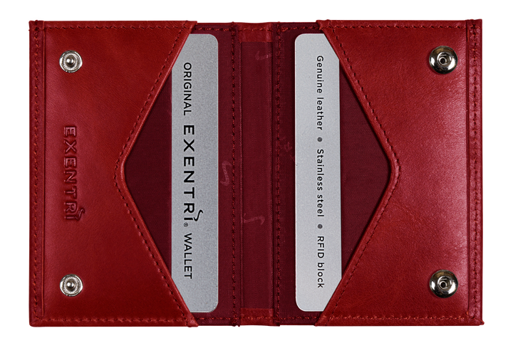 Exentri Bi-Fold Miniwallet - Rich Red