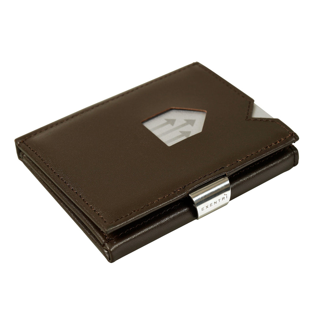 Exentri Tri-Fold Wallet - Brown