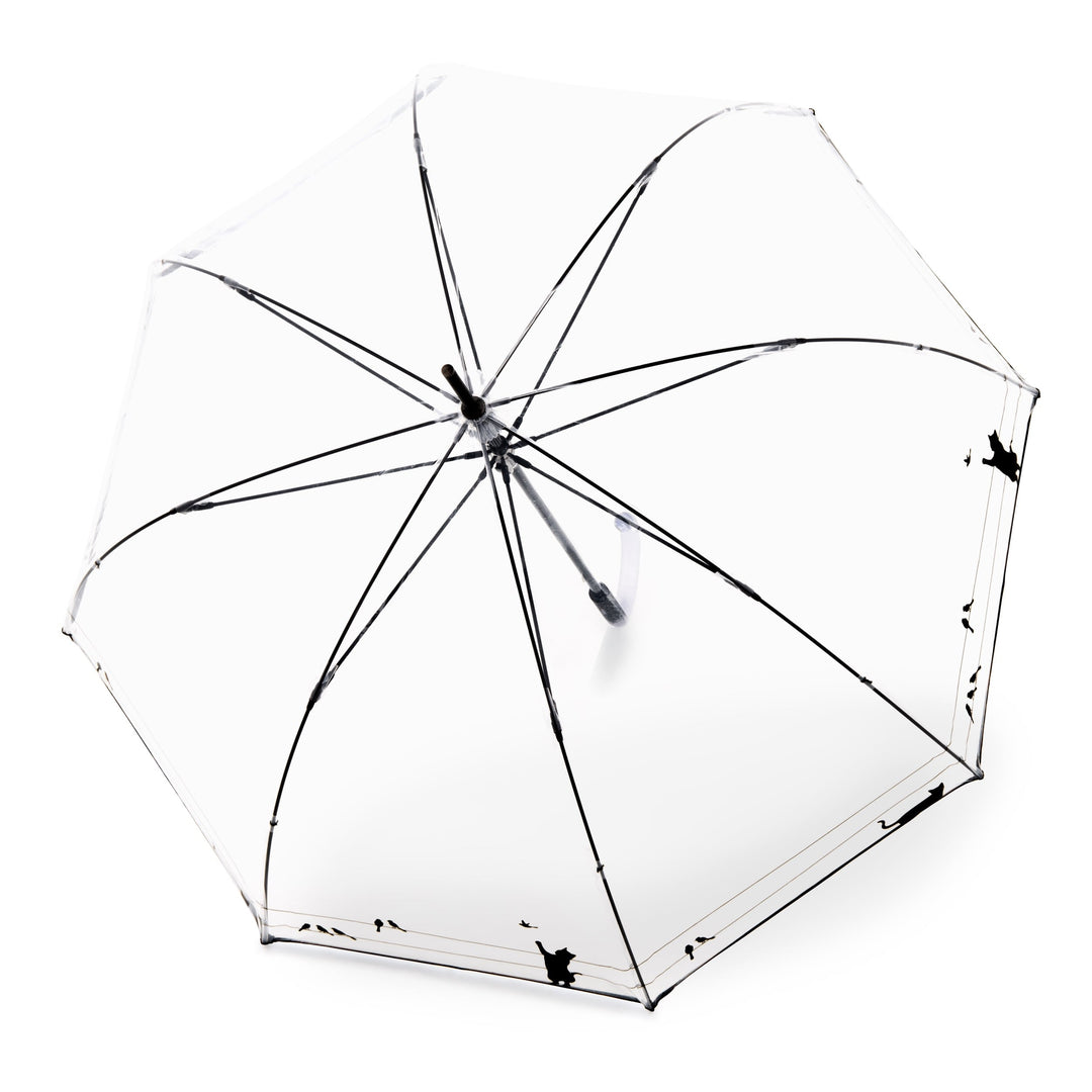 Knirps C.760 Manual Stick Umbrella with Hook Handle - Play Transparent