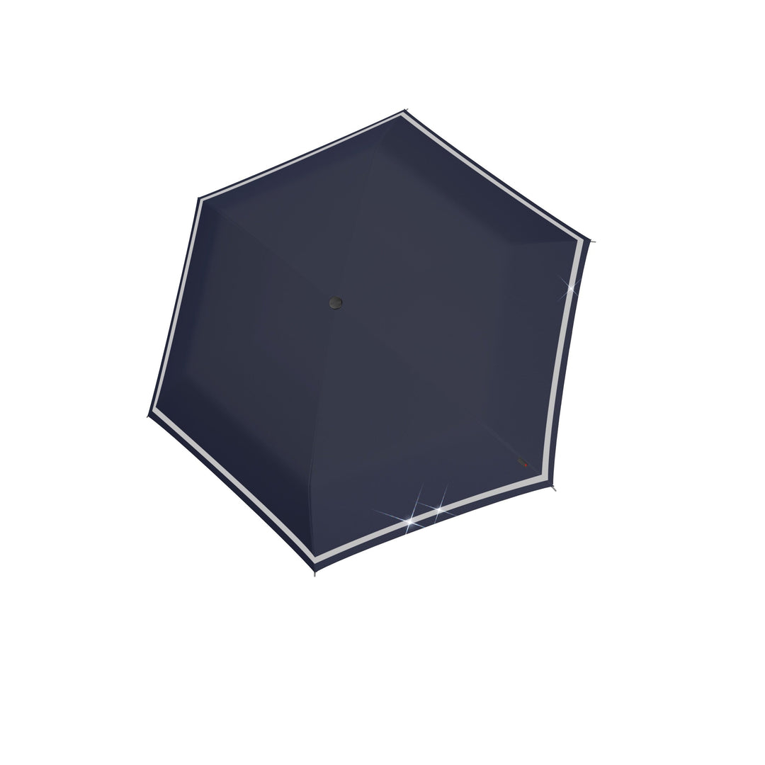 Knirps C.050 Rookie Manual Folding Reflective Umbrella - Navy