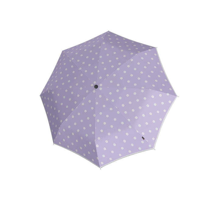 Knirps A.200 Medium Duomatic Folding Umbrella - Dot Art Lavender