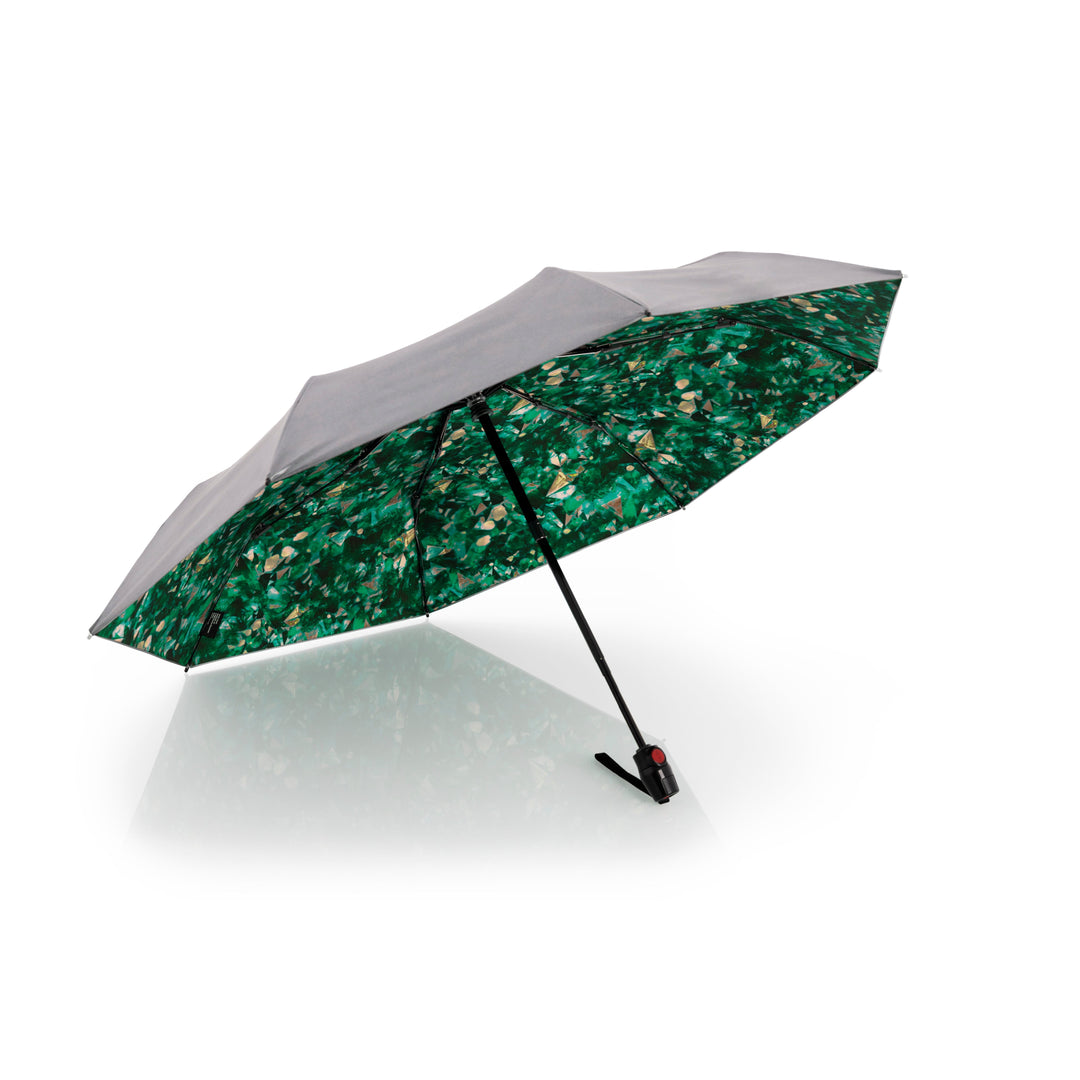 Knirps T.200 Medium Duomatic UV Protection Folding Umbrella - Feel Jade